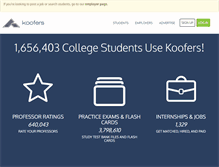 Tablet Screenshot of koofers.com