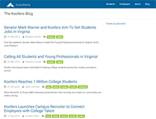 Tablet Screenshot of blog.koofers.com